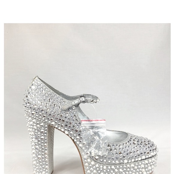 NWT MICHAEL KORS FALLON MARY JANES GLITTER SIZE 5.5 - Picture 6 of 12